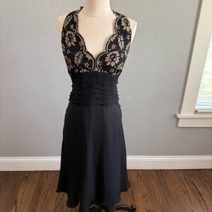 Lace Silk‎ Halter Dress Size 16